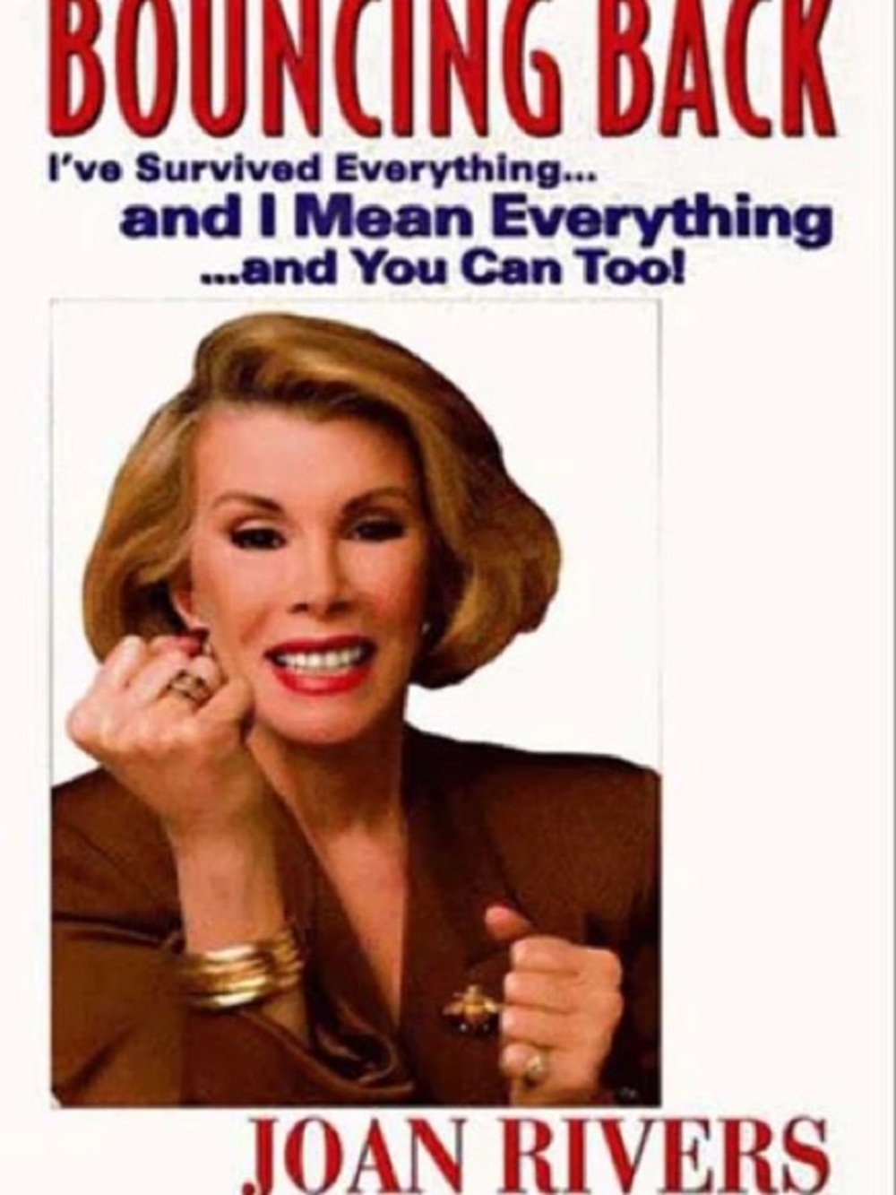 SIGNED Joan Rivers Bouncing Back Book